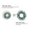 20 Inch Spring Wreath Blue with Green Leaves Daisy Artificial Grains White Flower for Front Door Wreath,Farmhouse Decor Indoor&Outdoor Wedding Wall Home